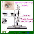 MSL-2ER 5 Step Magnification Equipamento oftalmológico lâmpada de fenda de baixo preço lâmpada de fenda digital preço do microscópio